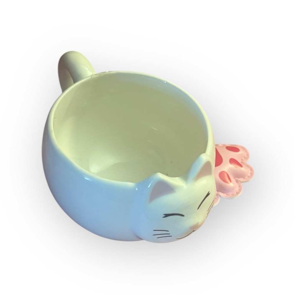 New Modern Expressions Cat Coffee Mug White - Life Is Better With Cat w/ bonus